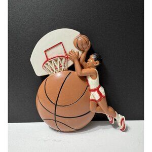 Vintage Burwood Basketball Player Plaque 1991 Sports Wall Hanging 3213-2